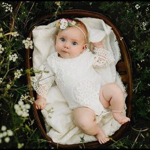 Baby girl lace onesie
